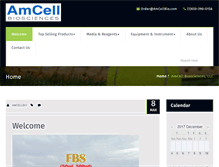 Tablet Screenshot of amcellbio.com